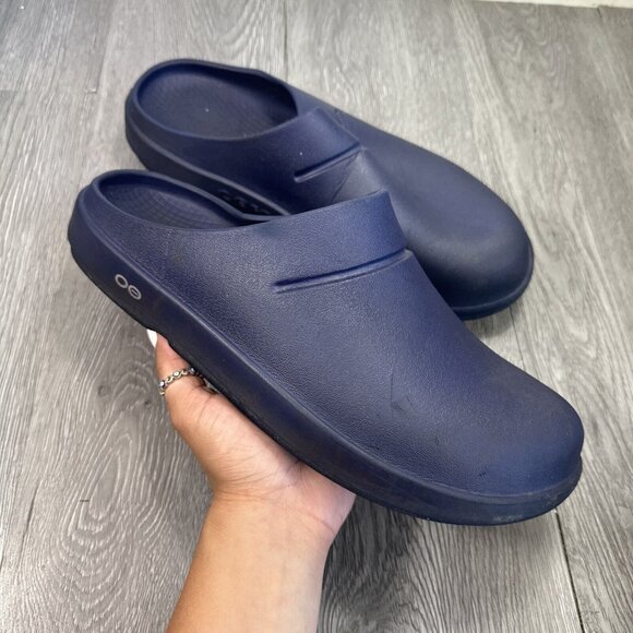 Oofos SZ M10 W12 Unisex Oocloog Clogs Matte Navy main image 7